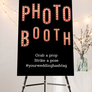 Wedding Photo Booth Theater Lights  Foam Board