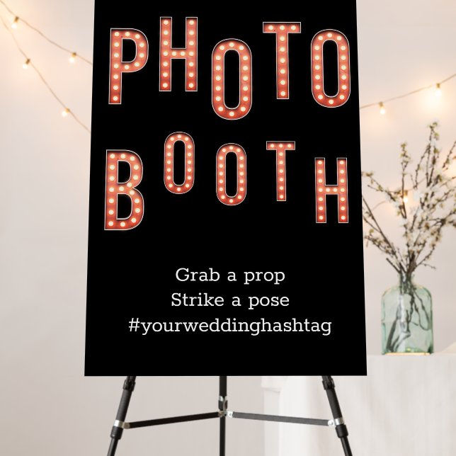 Wedding Photo Booth Theater Lights  Foam Board (In Situ (Stand))