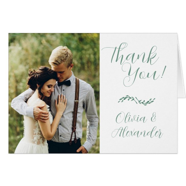 Wedding Photo Bride and Groom's Names (Front Horizontal)