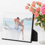 Wedding Photo Built-In Easel Tabletop Plaque<br><div class="desc">A frameless,  timeless way to display favorite photos or artwork! Perfect for wedding photos keepsake,  engagement gift,  newborn photos,  family photos,  graduation,  family reunion,  or any other special event.</div>