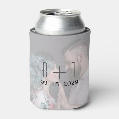 Wedding Photo Can Cooler
