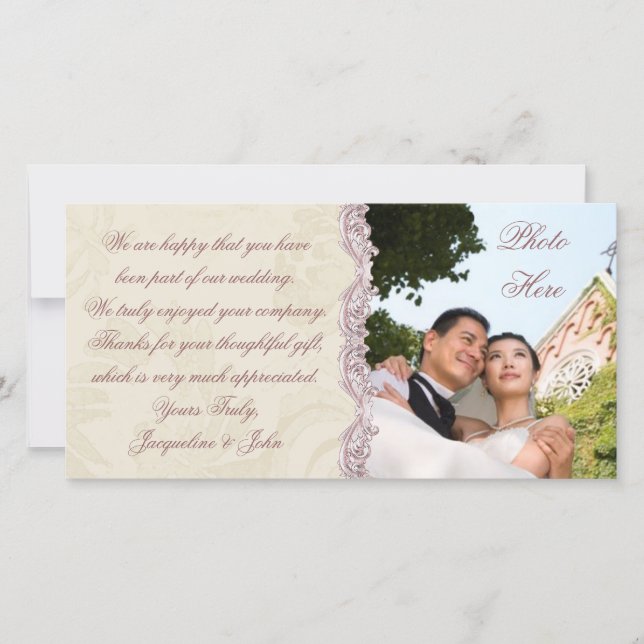 Wedding ~ Photo Card (Front)