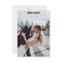 wedding photo card