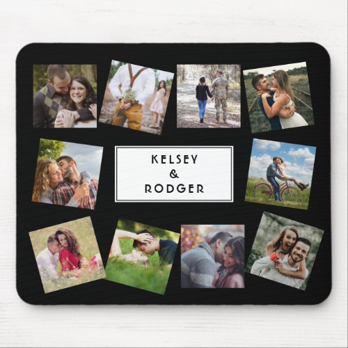 Wedding Photo Collage Custom Mouse Pad