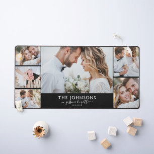 Wedding Photo Collage Desk Mat