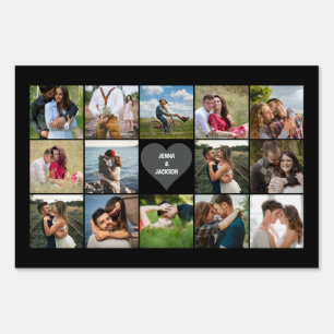 Wedding Photo Collage Sign