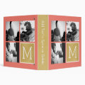 Wedding Photo Collage with Monogram Binder | Zazzle