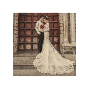 WEDDING PHOTO CUSTOM  WOOD WALL ART