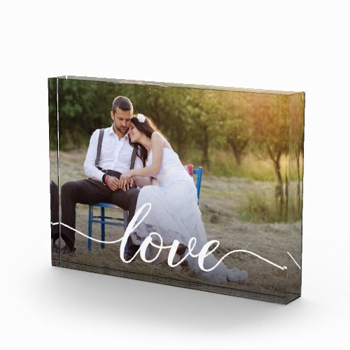 Wedding Photo Elegant Love script