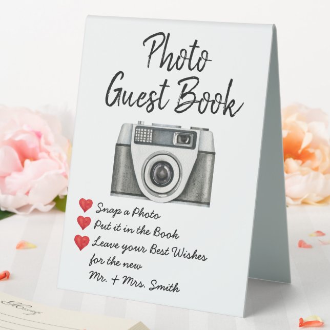 Wedding Photo Guest Book Guestbook Table Tent (In SItu (Wedding))