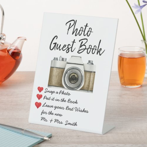 Wedding Photo Guest Book Sign Reception Table Sign