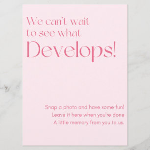 Wedding Photo Guestbook Sign  Program