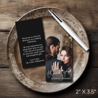 Wedding Photo Hand-Lettered Budget Thank You