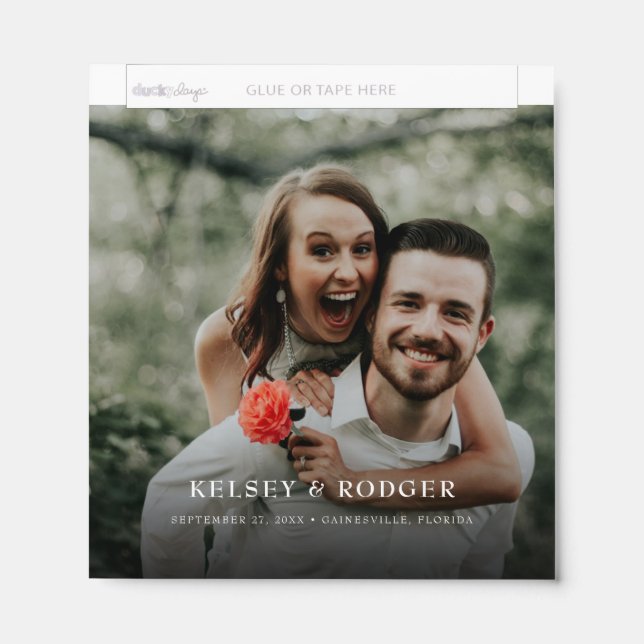 Wedding Photo Hershey Bar Favors (Front)