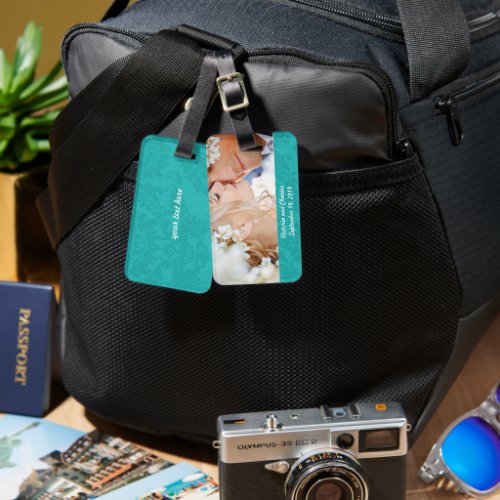 Wedding Photo Honeymoon Wedding Luggage Tag