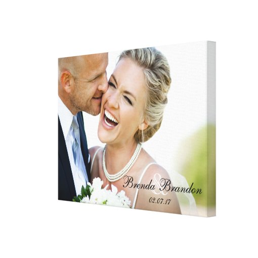 Wedding Photo Keepsake Canvas | Zazzle