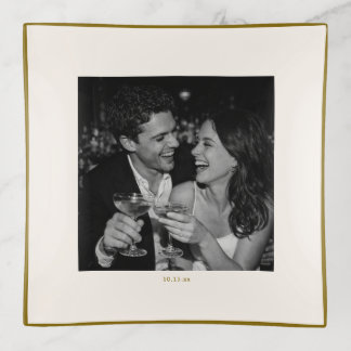 Wedding Photo Keepsake Couple Gift Anniversary Trinket Tray