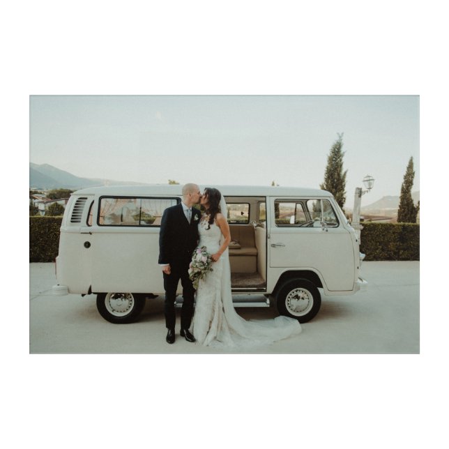 Wedding Photo Memory Newly Weds Keepsake Acrylic Print (Front)