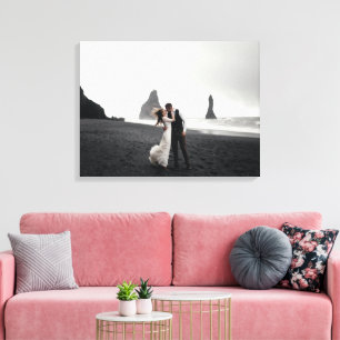 Wedding Photo Memory Newly Weds Keepsake Canvas Print