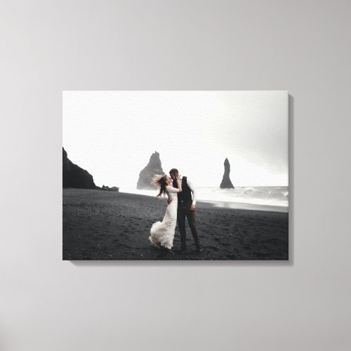 Wedding Photo Memory Newly Weds Keepsake Canvas Print