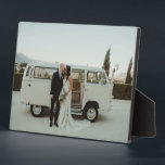Wedding Photo Memory Newly Weds Keepsake Plaque<br><div class="desc">A beautiful way to remember one of the best days of your life,  your wedding day. Remember that special moment forever with this wedding photo memory keepsake. Personalize the photo and make it your own.</div>