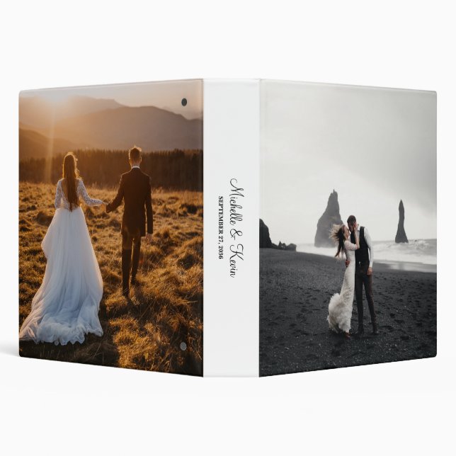 Wedding Photo Memory Newly Weds Wedding Album 3 Ring Binder (Background)