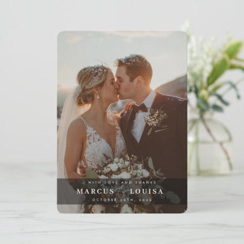WEDDING PHOTO modern elegant chic ampersand black