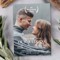Wedding photo movie poster Modern minimalist 