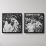 Wedding Photo Newlyweds Couple Peel And Stick Photo Tile