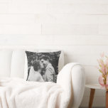 Wedding Photo Newlyweds Couple Throw Pillow<br><div class="desc">Add love and comfort to your home with this customizable Wedding Photo Newlyweds Couple Throw Pillow. Perfect for showcasing your favorite wedding, engagement, or honeymoon photo, this soft and stylish pillow makes a beautiful keepsake for newlyweds or a thoughtful gift for anniversaries. Designed to bring both elegance and coziness, it’s...</div>