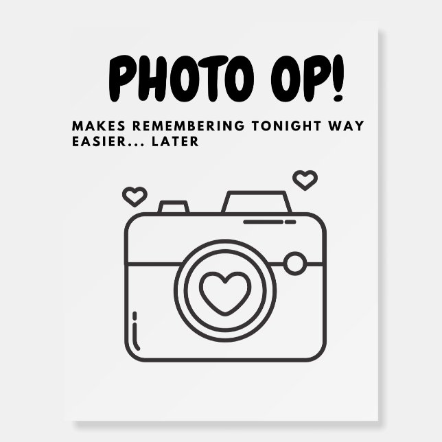 Wedding Photo Op Foam Board (Front)