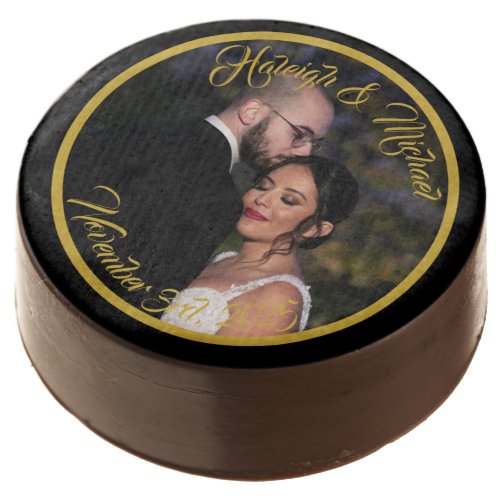 Wedding Photo Personalized Chocolate Covered Oreo