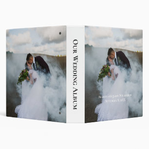 Wedding Photo Personalized Keepsake Wedding Album 3 Ring Binder