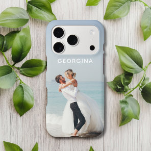 Wedding Photo Personalized Name iPhone 17 Pro Case
