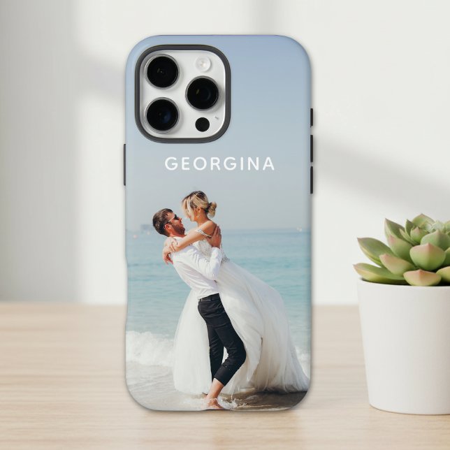 Wedding Photo Personalized Name Keepsake Gift Case-Mate iPhone Case (Creator Uploaded)