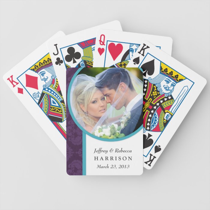 Wedding Photo Personalized Playing Cards