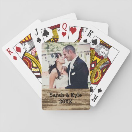 Wedding Photo Playing Cards