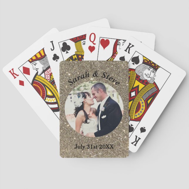 Wedding Photo Playing Cards Gift Favor (Back)