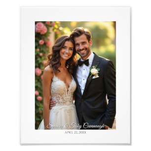 Wedding Photo Print White Border