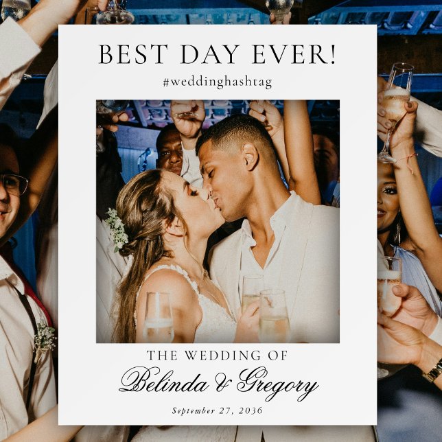 Wedding Photo Prop Frame Best Day Ever Photobooth  Foam Board (Wedding Photo Prop Frame Best Day Ever Photobooth Foam Board)