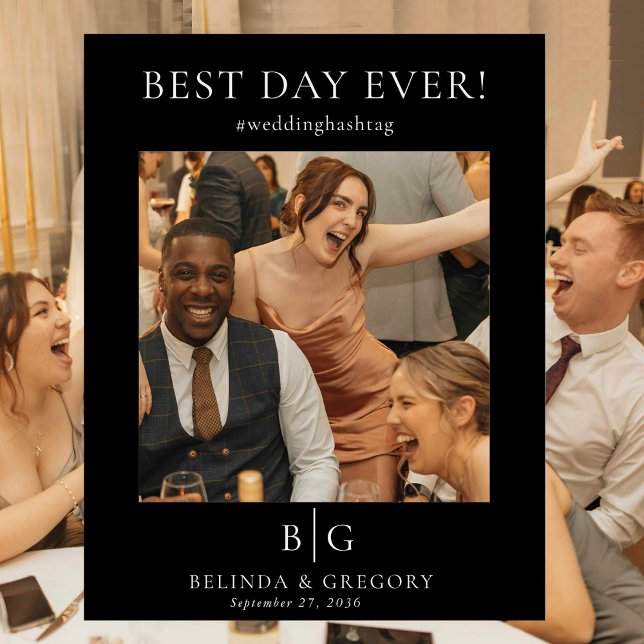 Wedding Photo Prop Frame Best Day Ever Photobooth Foam Board (Best Day Ever Wedding Photo Prop Frame Photobooth Foam Board)