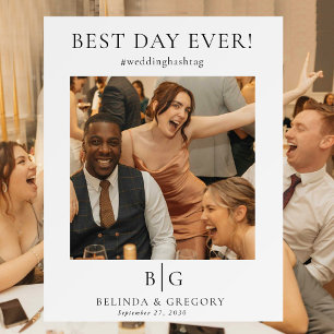 Wedding Photo Prop Frame Best Day Ever Photobooth Foam Board