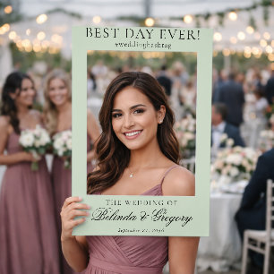 Wedding Photo Prop Frame Best Day Ever Photobooth Selfie Frame
