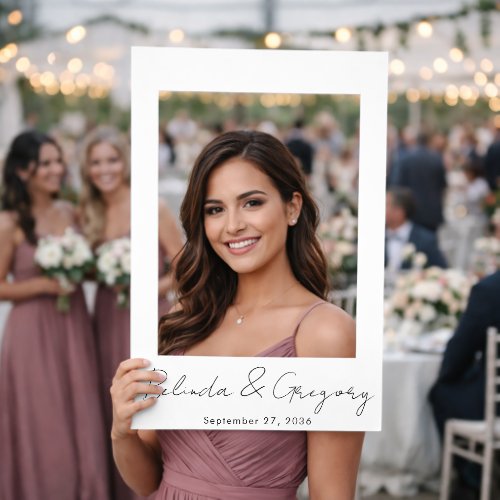 Wedding Photo Prop Frame Photobooth Ready to Use Selfie Frame