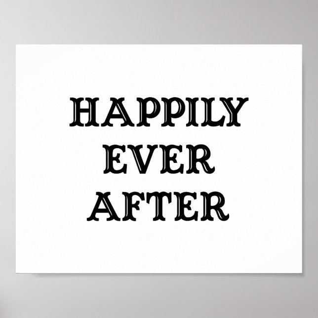 Wedding photo prop sign "Happily Ever After" (Front)
