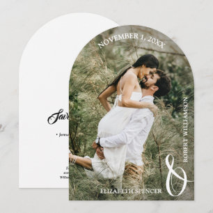 Wedding Photo QR Code Save the Date