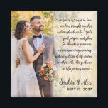 Wedding Photo Quote Magnet<br><div class="desc">Wedding Photo Quote Magnet</div>