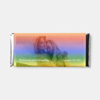 Wedding Photo Rainbow Overlay Modern Gay