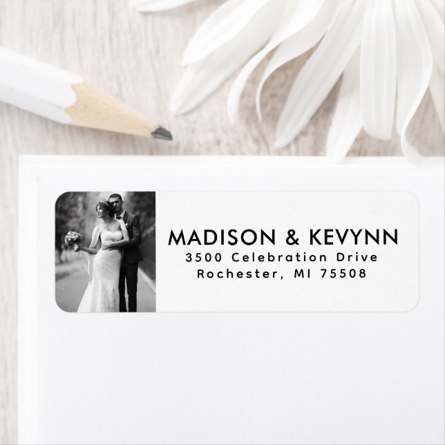  Wedding Photo Return Address  Label (Insitu)