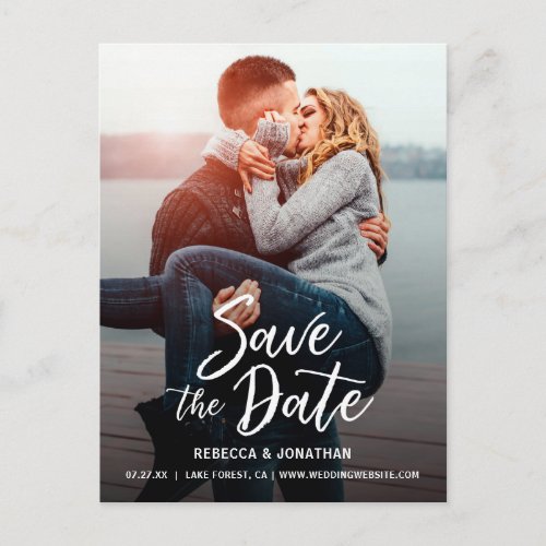 Wedding Photo Save the Date Postcards  Cheap